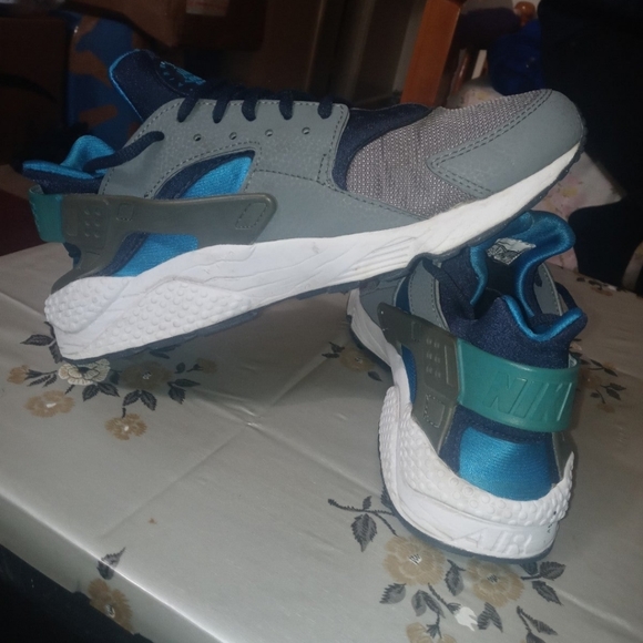Nike Air Huarache Run Ultra 318429-044 Men's Gray Blue Athletic Sneakers Size 9 - Picture 11 of 11